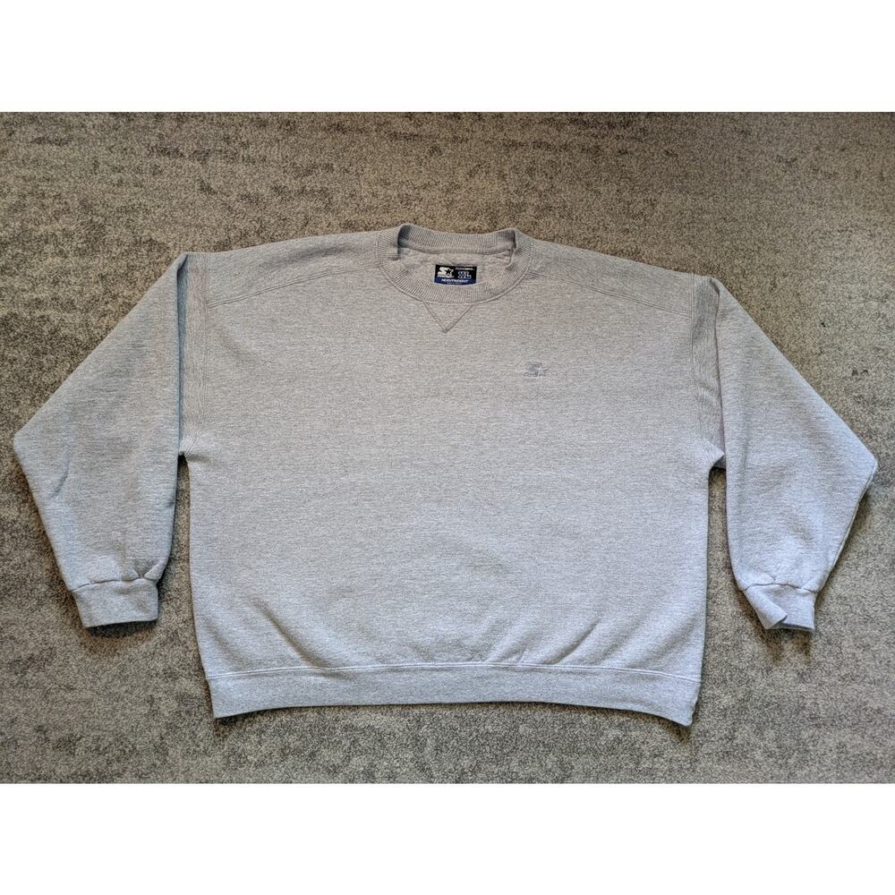 Vintage Starter Pro80 Heavyweight Crew Neck Sweatshirt Gray Men's XL Oversized